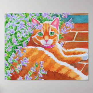 Widget on Garden Path Poster