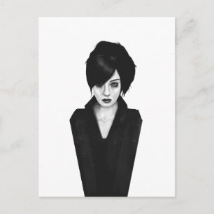 widow postcard