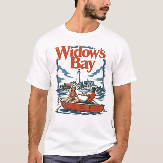 Widow's Bay Vintage Design Art T-Shirt (Front)