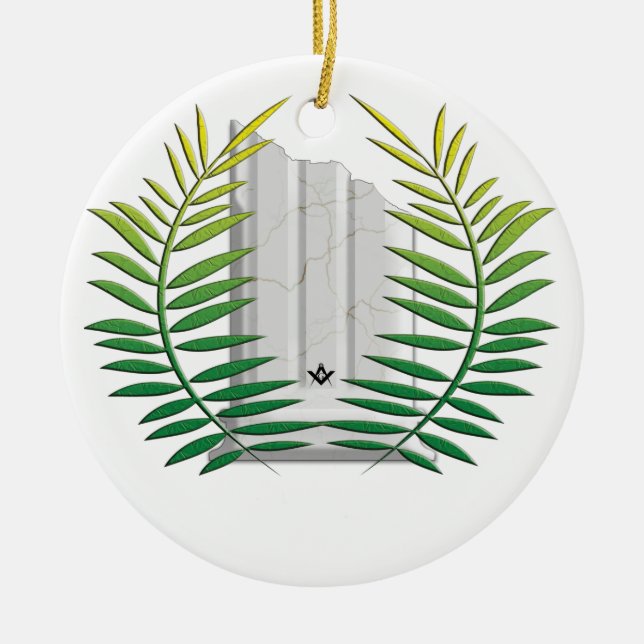Widows Column Ceramic Tree Decoration (Front)