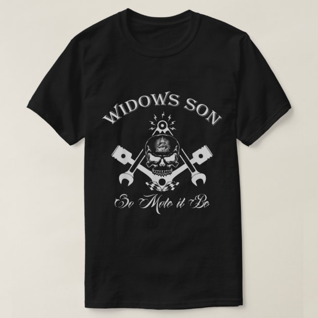 Widows Son Masonic  T-Shirt (Design Front)