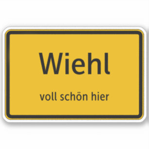 Wiehl Sticker Sticker Autosticker