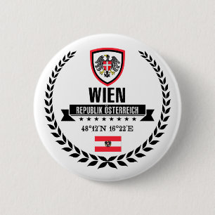 Wien 6 Cm Round Badge