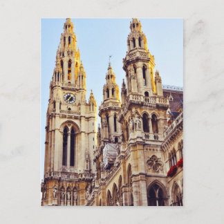Wien architecture postcard