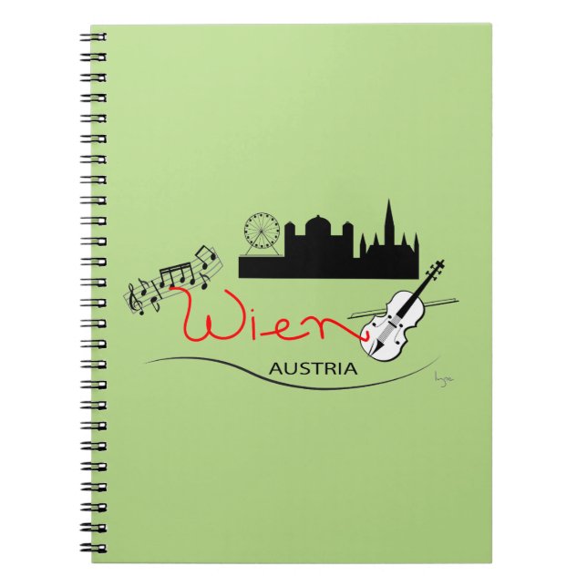 Wien, Austria - Österreich Spiral Notebook (Front)