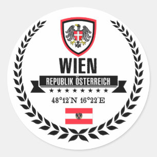 Wien Classic Round Sticker