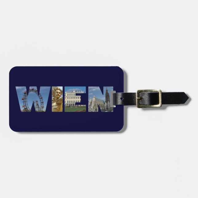 Wien Luggage Tag (Front Horizontal)