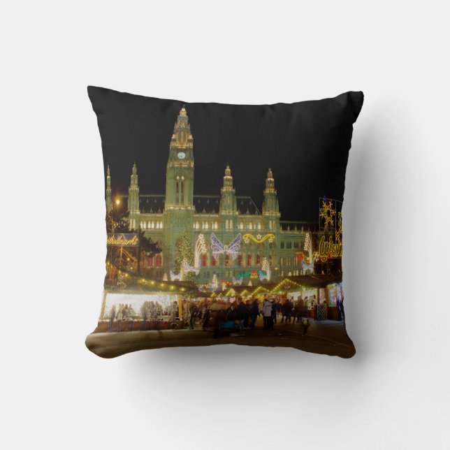 Wiener Christkindlmarkt Cushion (Front)
