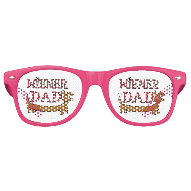 Wiener-Dad-Plain Retro Sunglasses (Front)