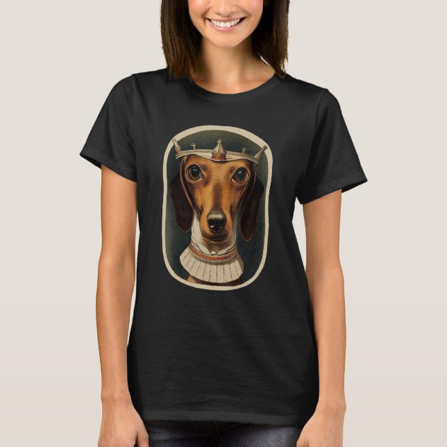 Wiener Dog  Ancient Retro Dachshund 10 T-Shirt (Front)