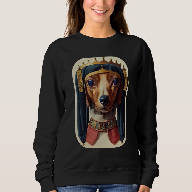 Wiener Dog  Ancient Retro Dachshund 11 Sweatshirt (Front)