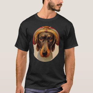 Wiener Dog Ancient Retro Wire Haired Dachshund T-Shirt