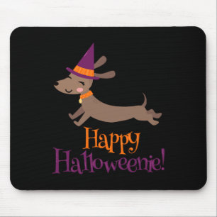 Wiener Dog Halloween Skeleton Dachshund Lover Hall Mouse Pad
