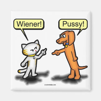Wiener Dog & Pussycat Nemesis Magnet