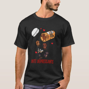 Wiener Dog Sausage Puppy Lover Antidepressants Dac T-Shirt