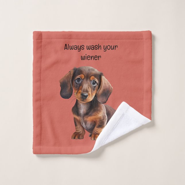 Wiener Dog Wash Cloth (Wash Cloth)