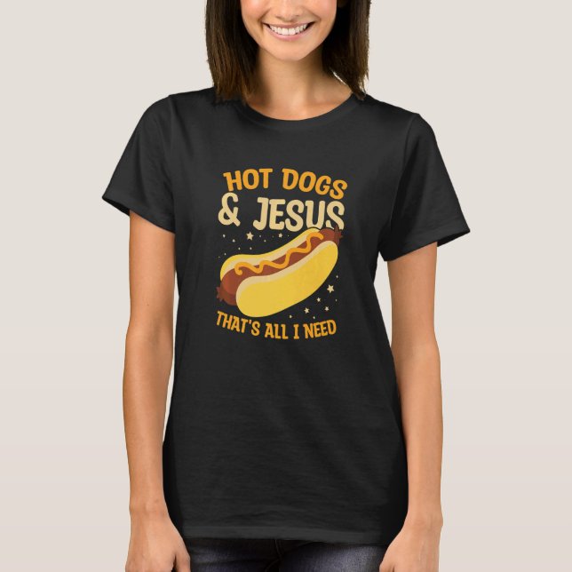 Wiener Hot Dog For A Hotdog T-Shirt (Front)