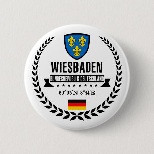 Wiesbaden 6 Cm Round Badge
