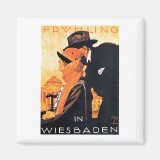 Wiesbaden Travel Poster Magnet
