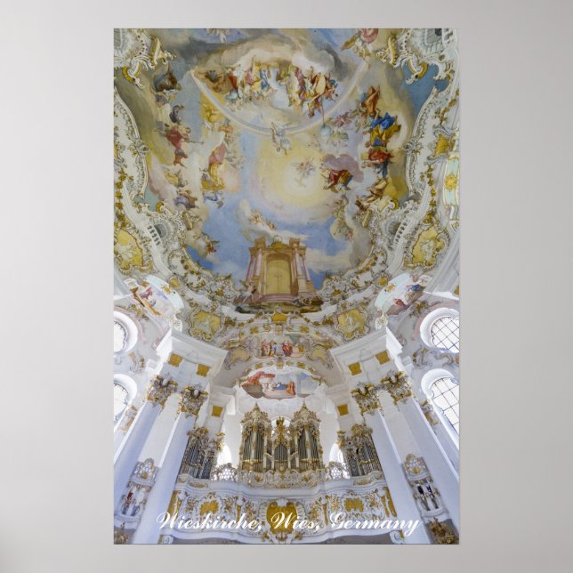 Wieskirche organ, Germany Poster (Front)