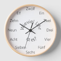 "Wieviel Uhr ist es?" German Language Customisable