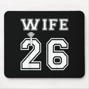 Wife 2026 Husband Matching Engagement Party Mouse Pad
