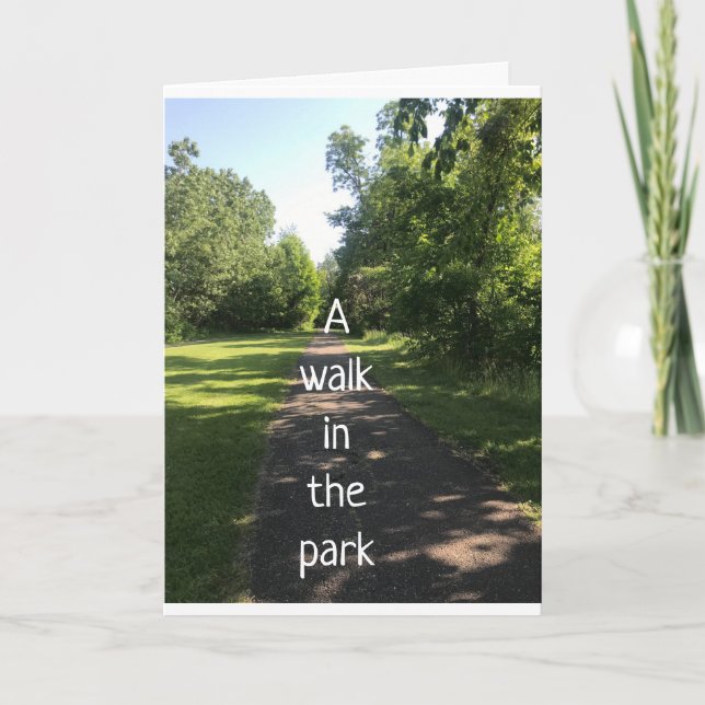 **WIFE** A WALK IN THE PARK NICE AND CALM CARD (Front)