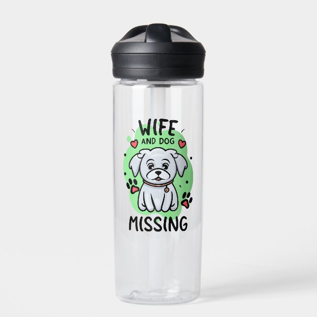 Wife and Dog Missing Water Bottle (Front)