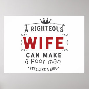 Wife Art A Righteous Wife Poster