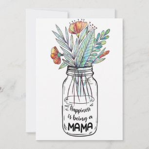 Wife Art Happiness Is Being A Mama Save The Date