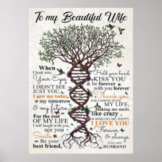 Wife Art To My Beautiful Wife Poster