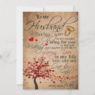 Wife Art To My Husband Missing You Save The Date