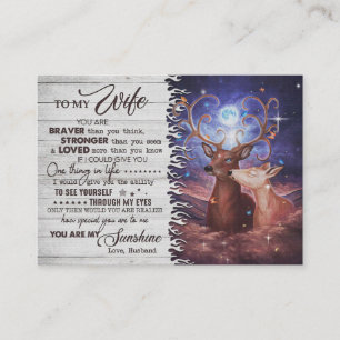 Wife Art To My Wife Braver Loved Business Card