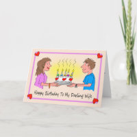 Wife Birthday Cartoon Caricature Couple