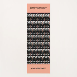 Wife Birthday, Cute Ethnic African Pattern Yoga Mat