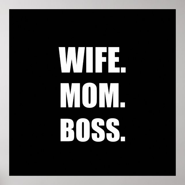 Wife Boss Mum Poster (Front)