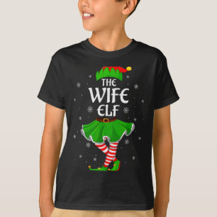 Wife Elf Christmas Family Girls Women Elf Squad Xm T-Shirt