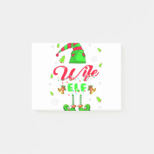 Wife Elf Christmas Trees Lights Elf Costume Matchi Post-it Notes