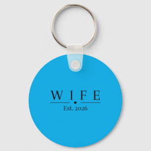 Wife Est 2026 Married Mr And Mrs Wedding Honeymoon Key Ring