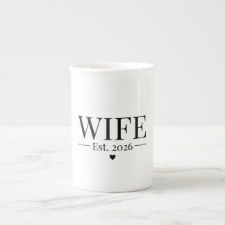 Wife Established 2026 Bone China Mug