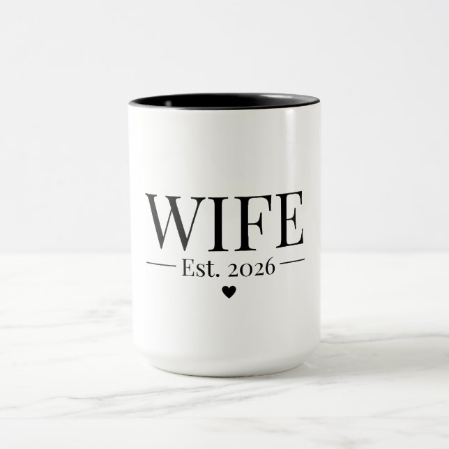 Wife Established 2026 Mug (Center)