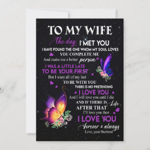 Wife Gifts Letter To My Wife From Husband Holiday Card