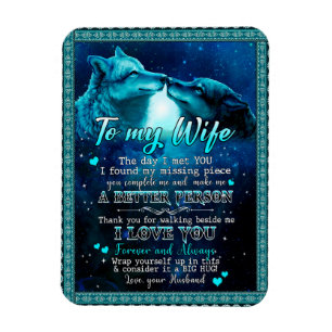 Wife Gifts   Letter To My Wife I Love You Forever Magnet