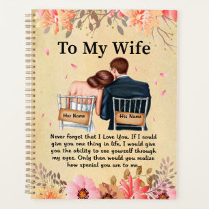 Wife Gifts   Letter To My Wife Love From Husband Planner
