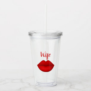 Wife glass tumbler 