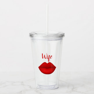 Wife glass tumbler 