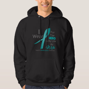 Wife - Hero in My Life - Ovarian Cancer Hoodie