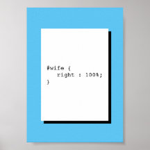 Wife is Always Right Funny CSS