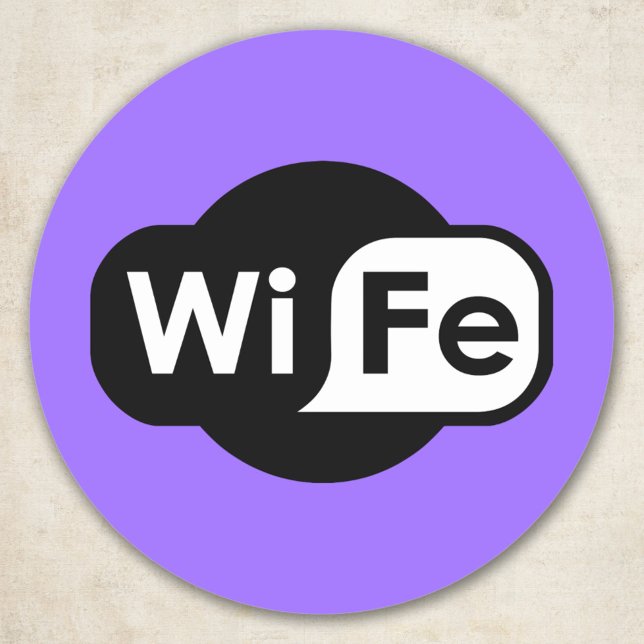 Wife Logo Classic Round Sticker (Creator Uploaded)