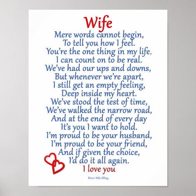 Wife Love Poster (Front)